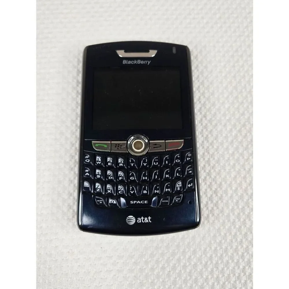 BlackBerry 8800 AT&T Smartphone QWERTY Keyboard Black For Parts Untested